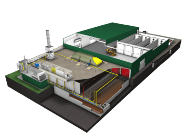 3D Schnittbilder einer Biogasanlage