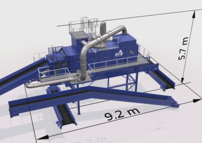 Bogenbandsichter 3D Animation