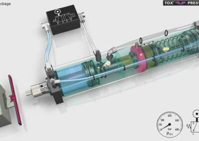 3D Animation Tox Preumatik / Hydraulik – Zylinder